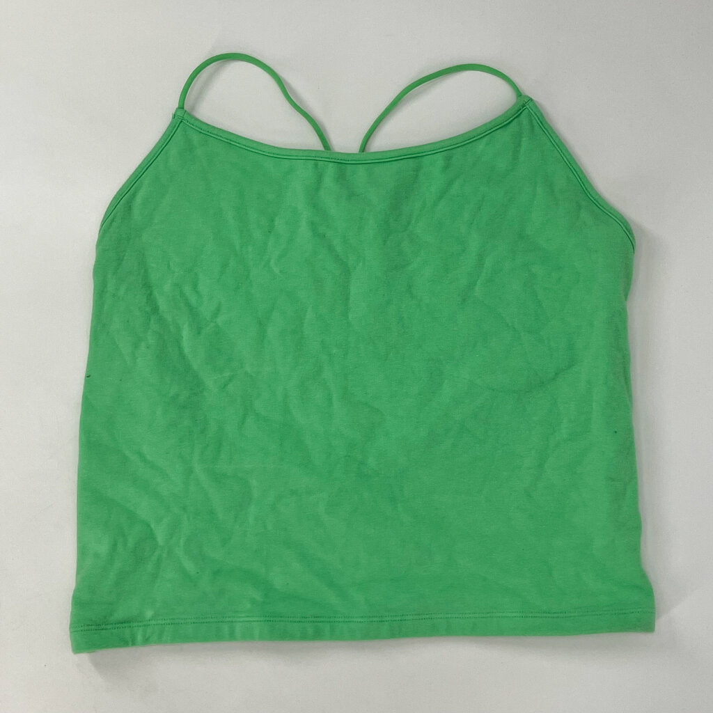 Cross-strap cropped tank-top