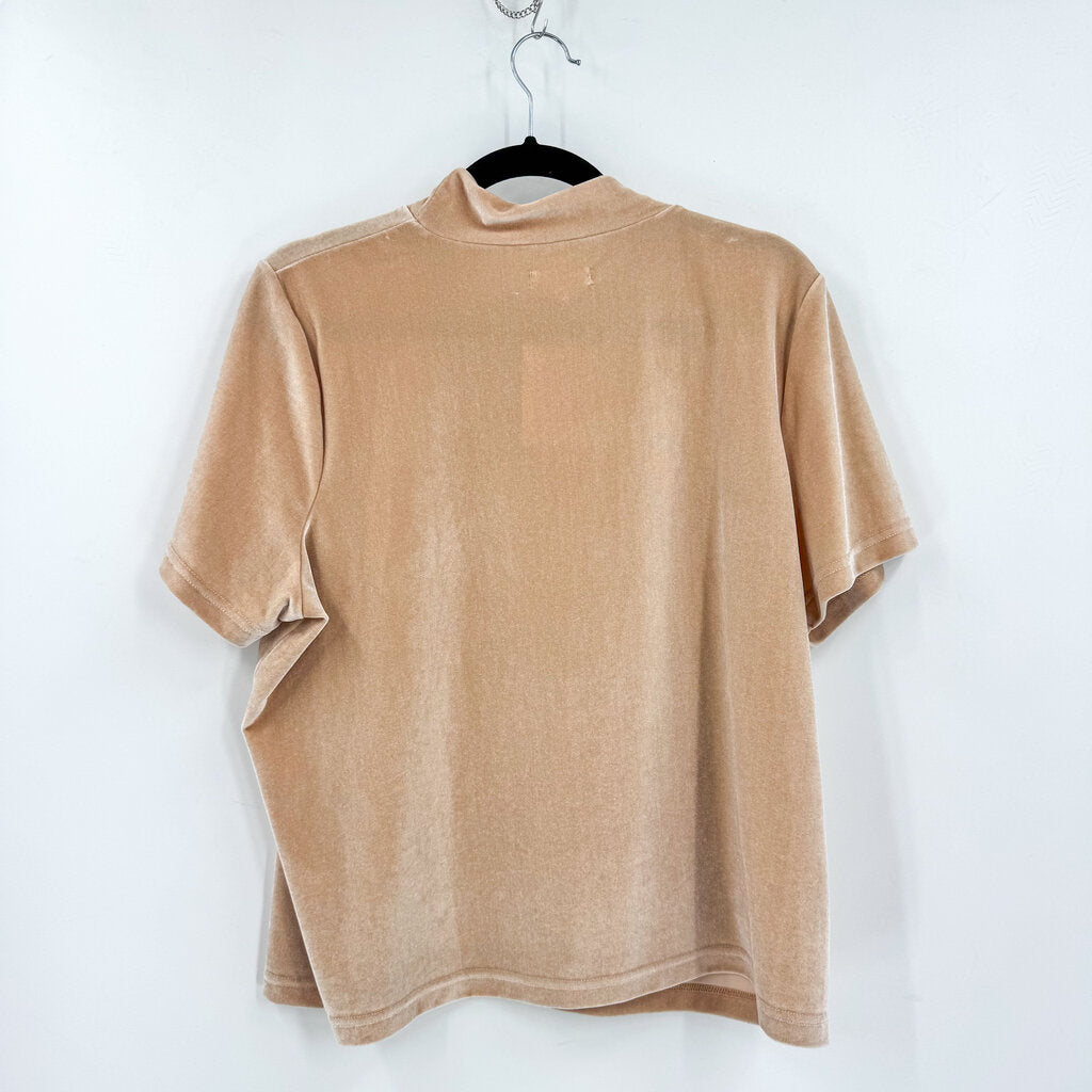 Velvet Mock Neck