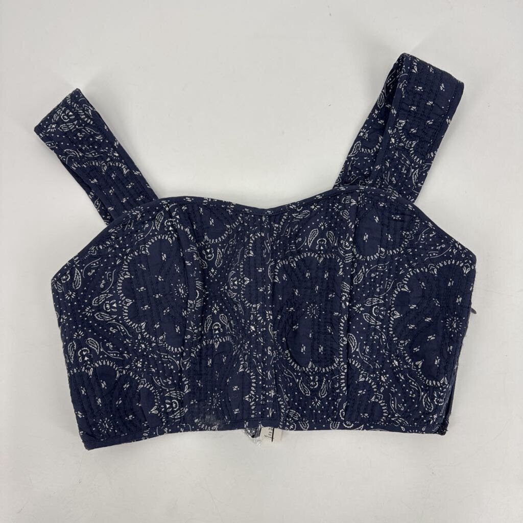 Paisley Embroidered Crop