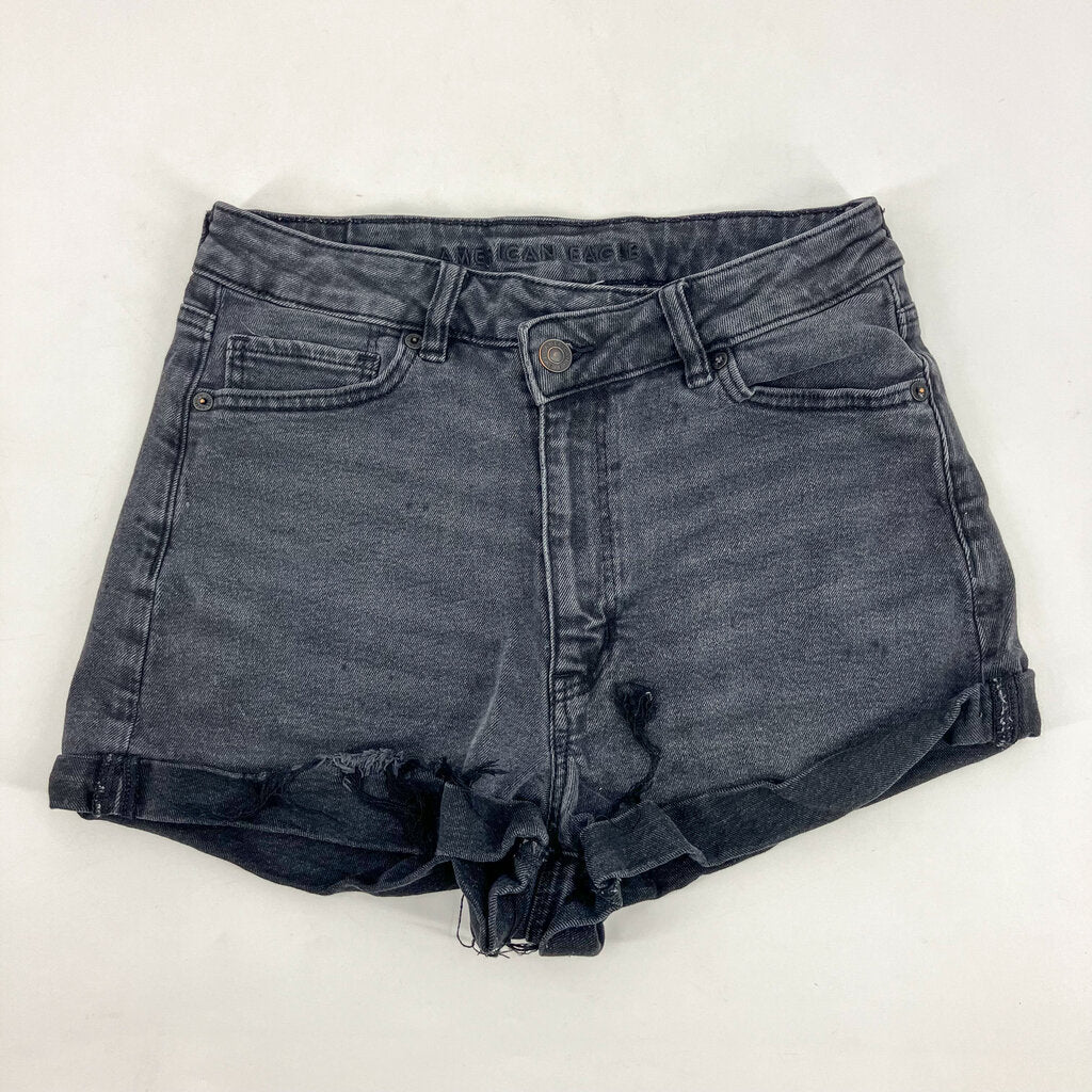 Crossover Denim Shorts