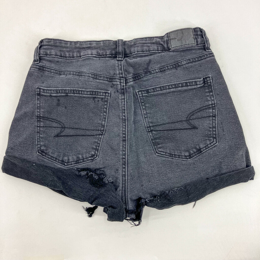 Crossover Denim Shorts