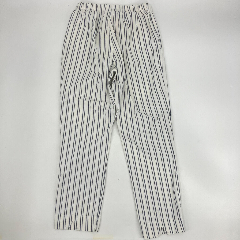 striped high rise pants
