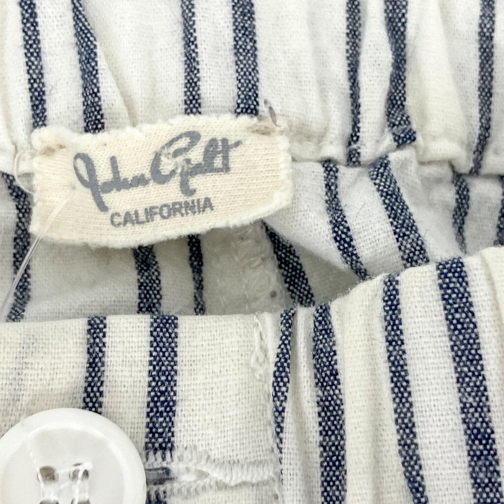 striped high rise pants