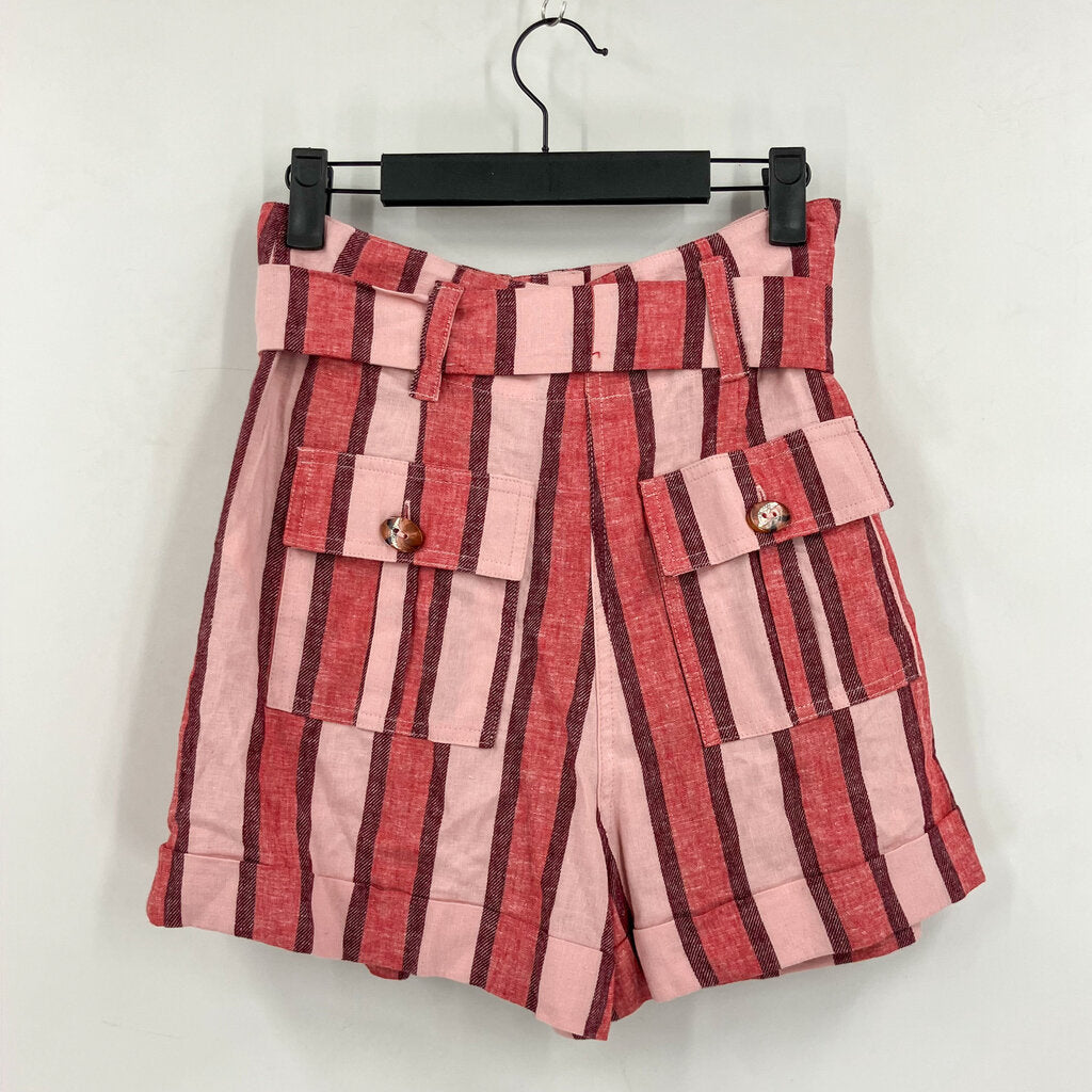 large vertical stripes built in fabric belt