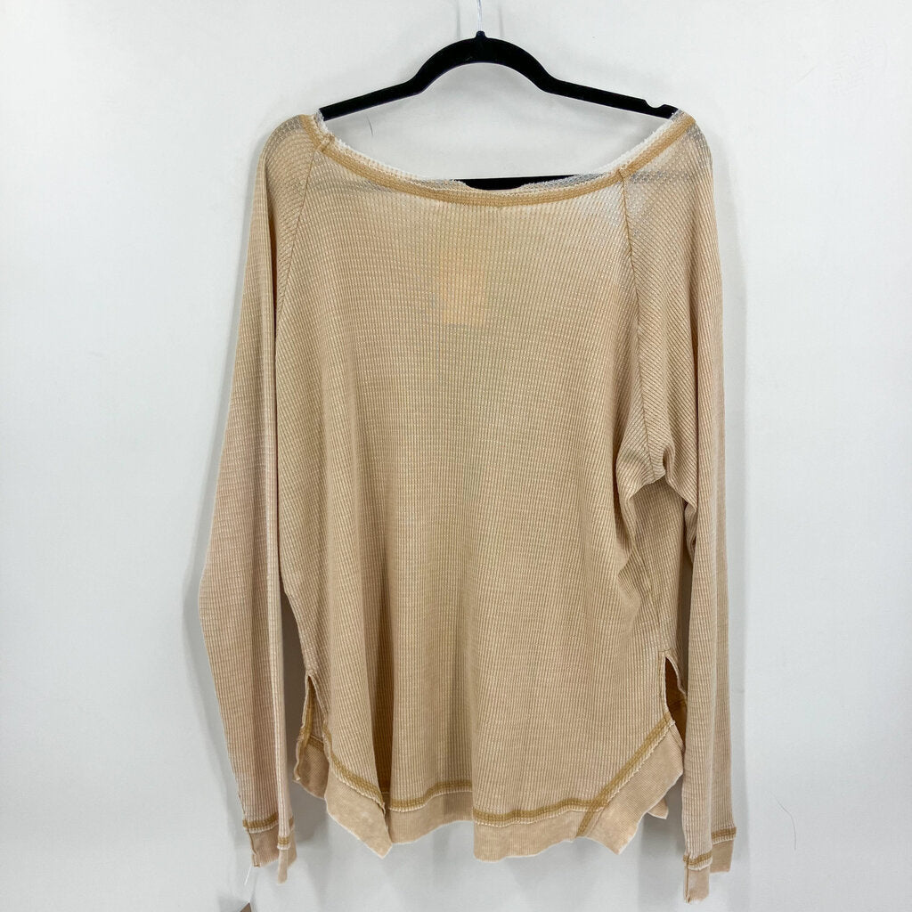 waffleknit long sleeve oversized