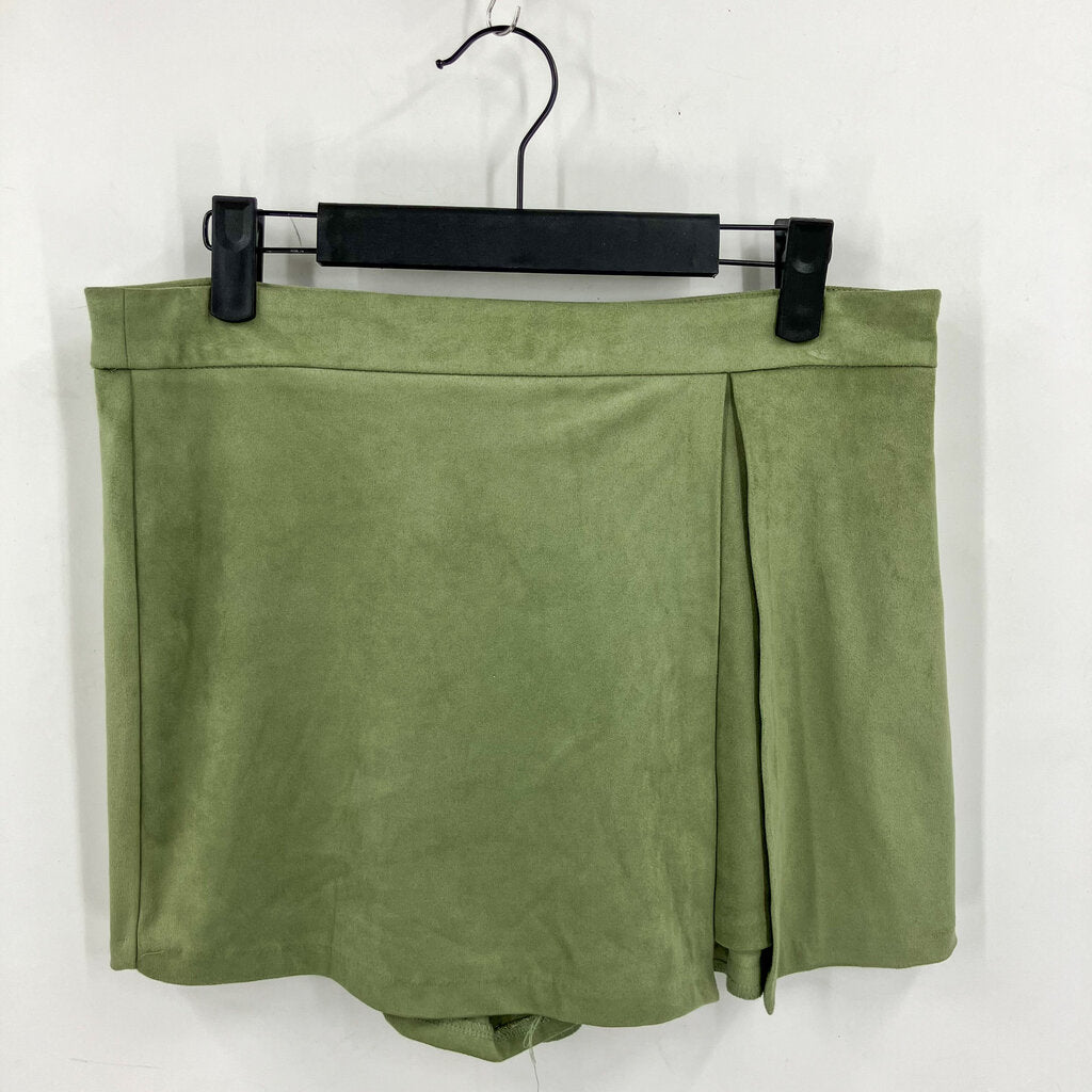 Suede Skort