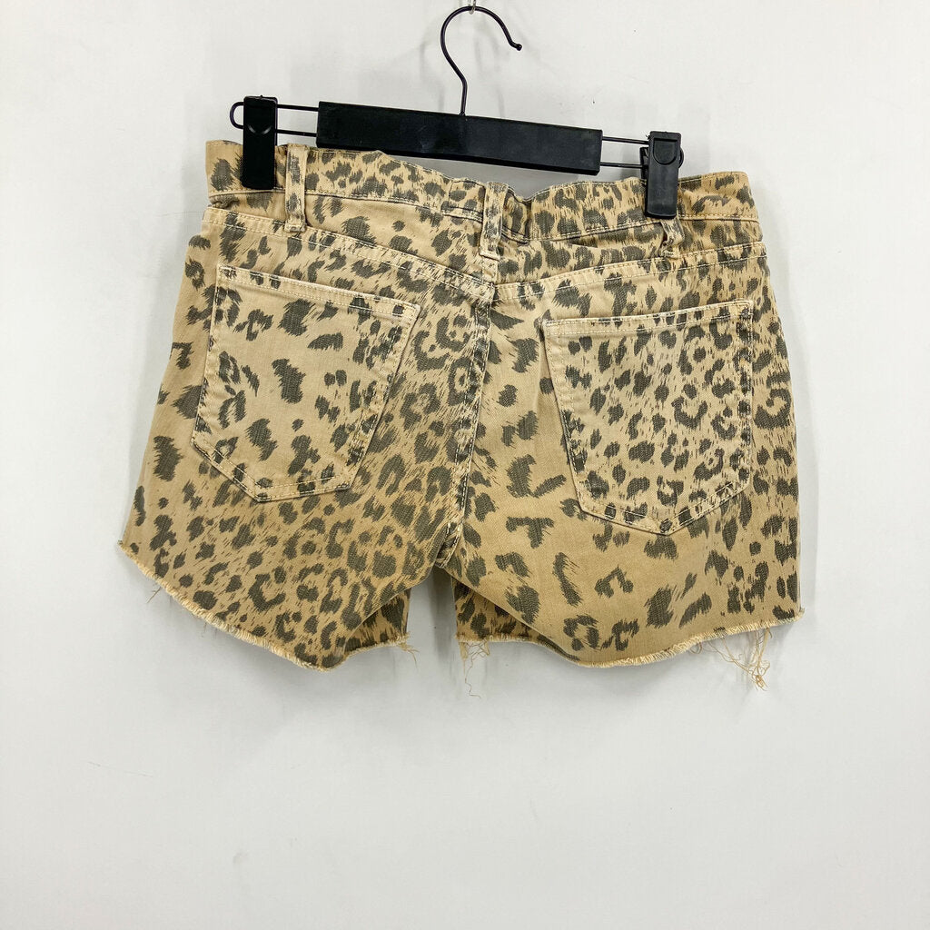 Leopard Cut Offs