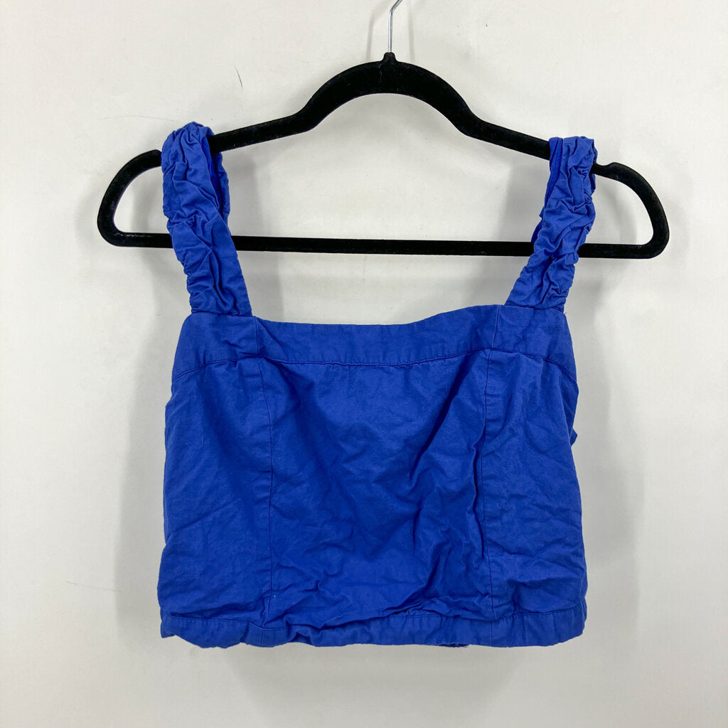 Ruffle Strap Croppd Tank