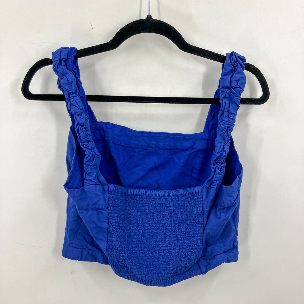 Ruffle Strap Croppd Tank