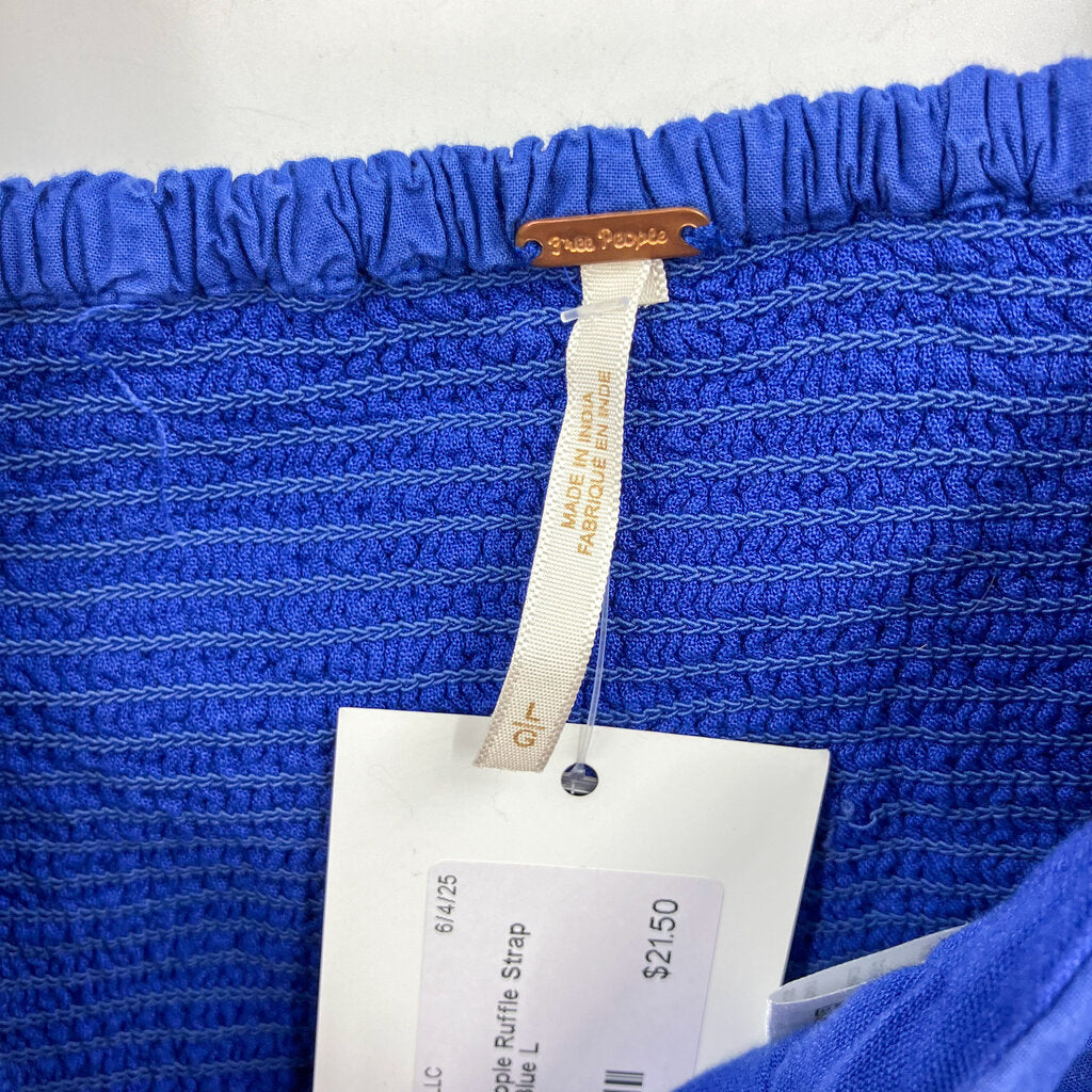 Ruffle Strap Croppd Tank