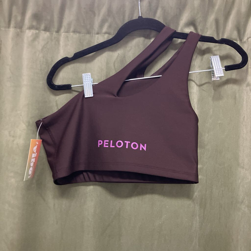 assymetrical strap sports bra