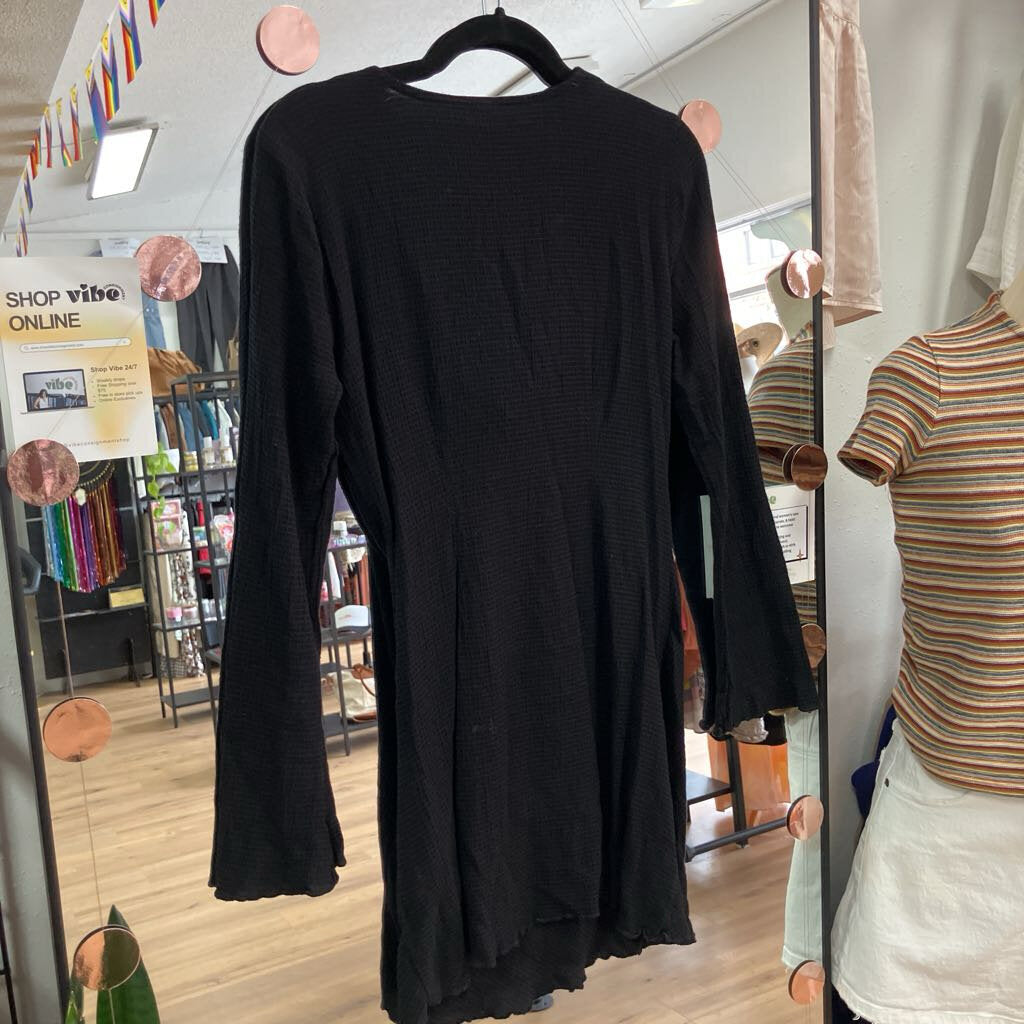 Cowl Neck Long Sleeve Mini