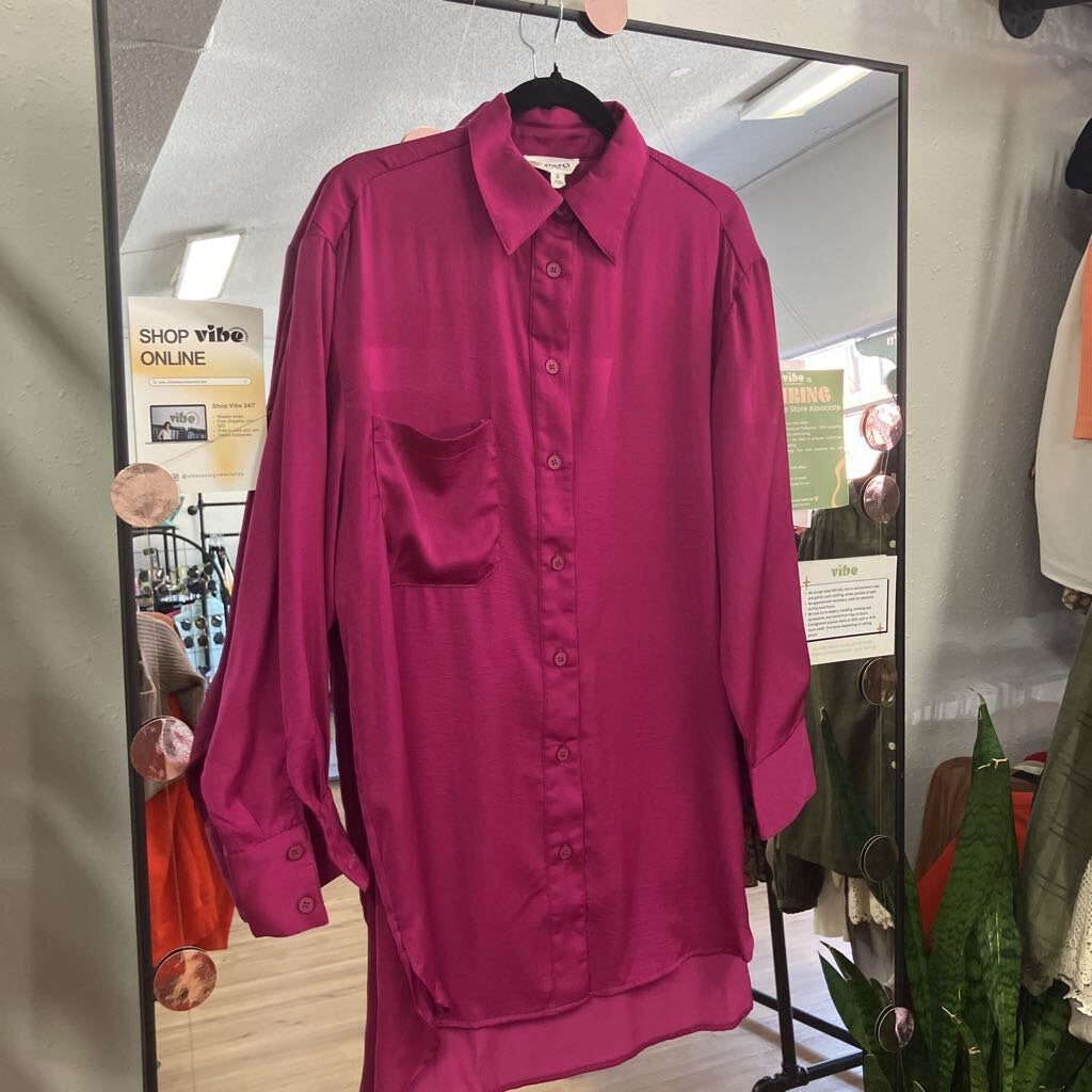 Satin Button DOwn