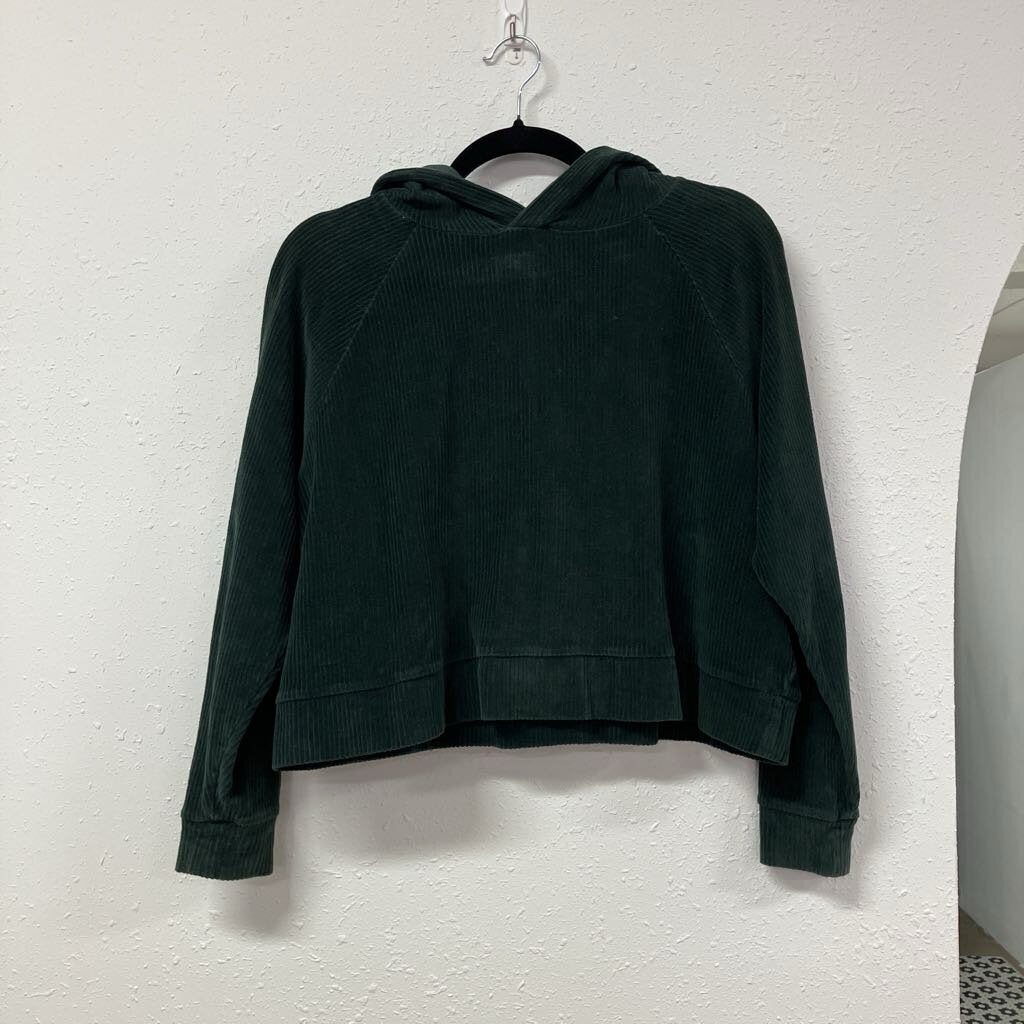 corduroy cropped hoodie