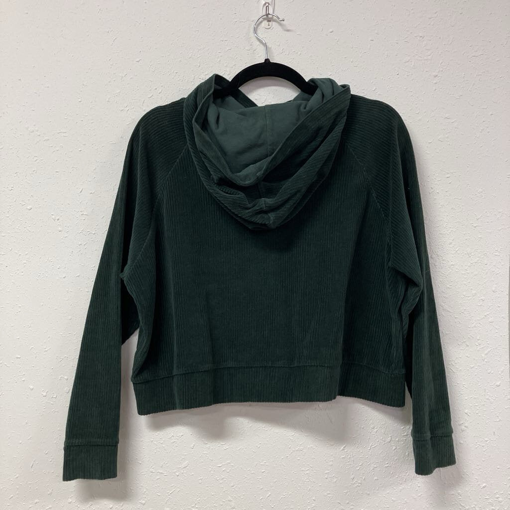 corduroy cropped hoodie