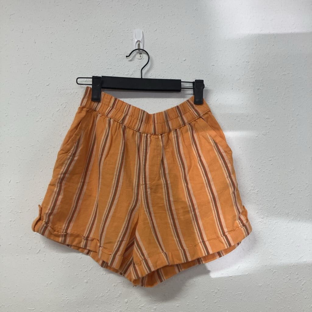 striped highrise linen