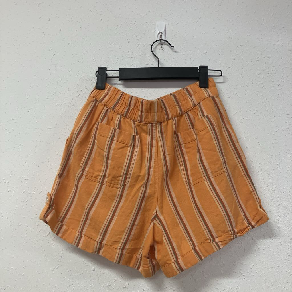 striped highrise linen