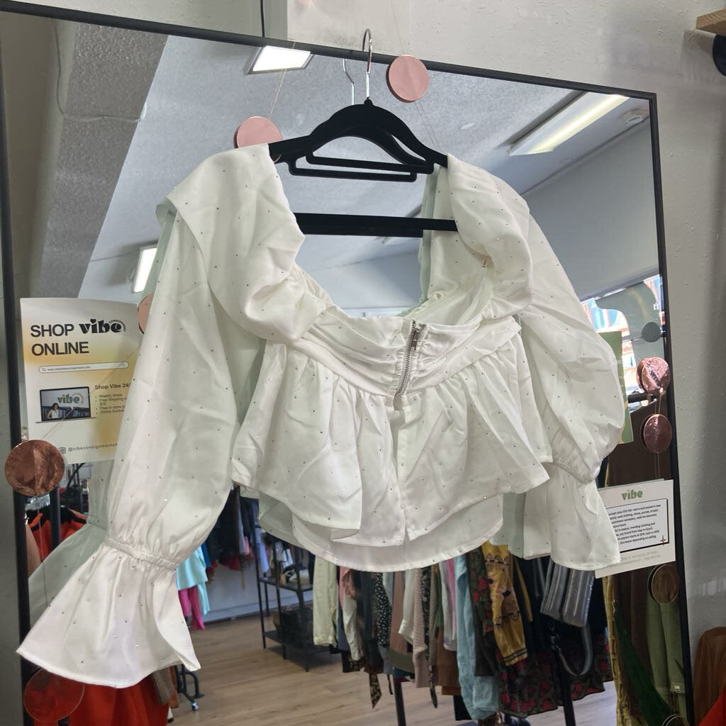 Diamond long sleeve blouse