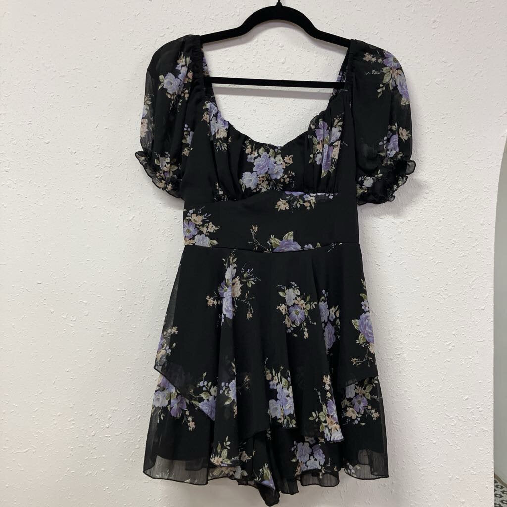 sheer floral mini