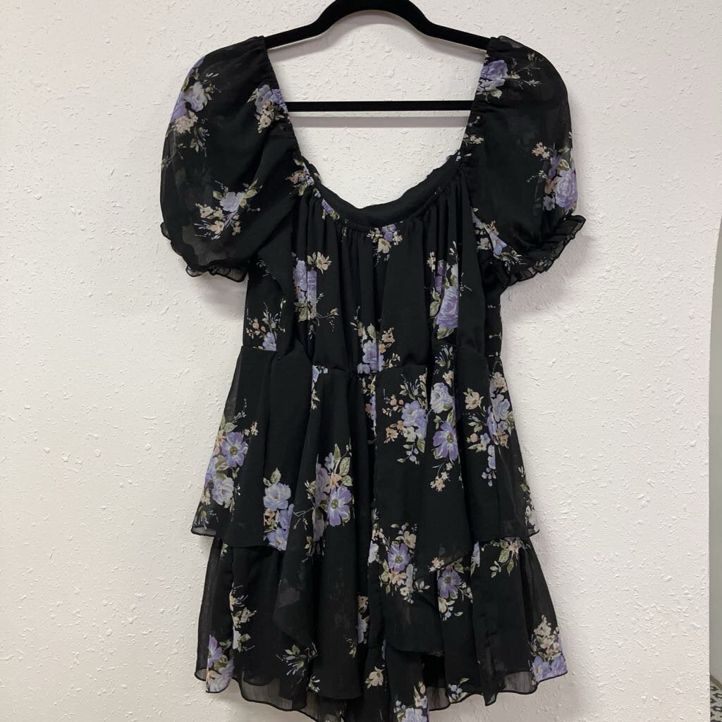 sheer floral mini