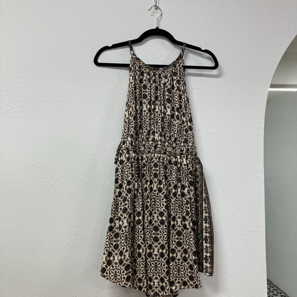 silk patterned mini