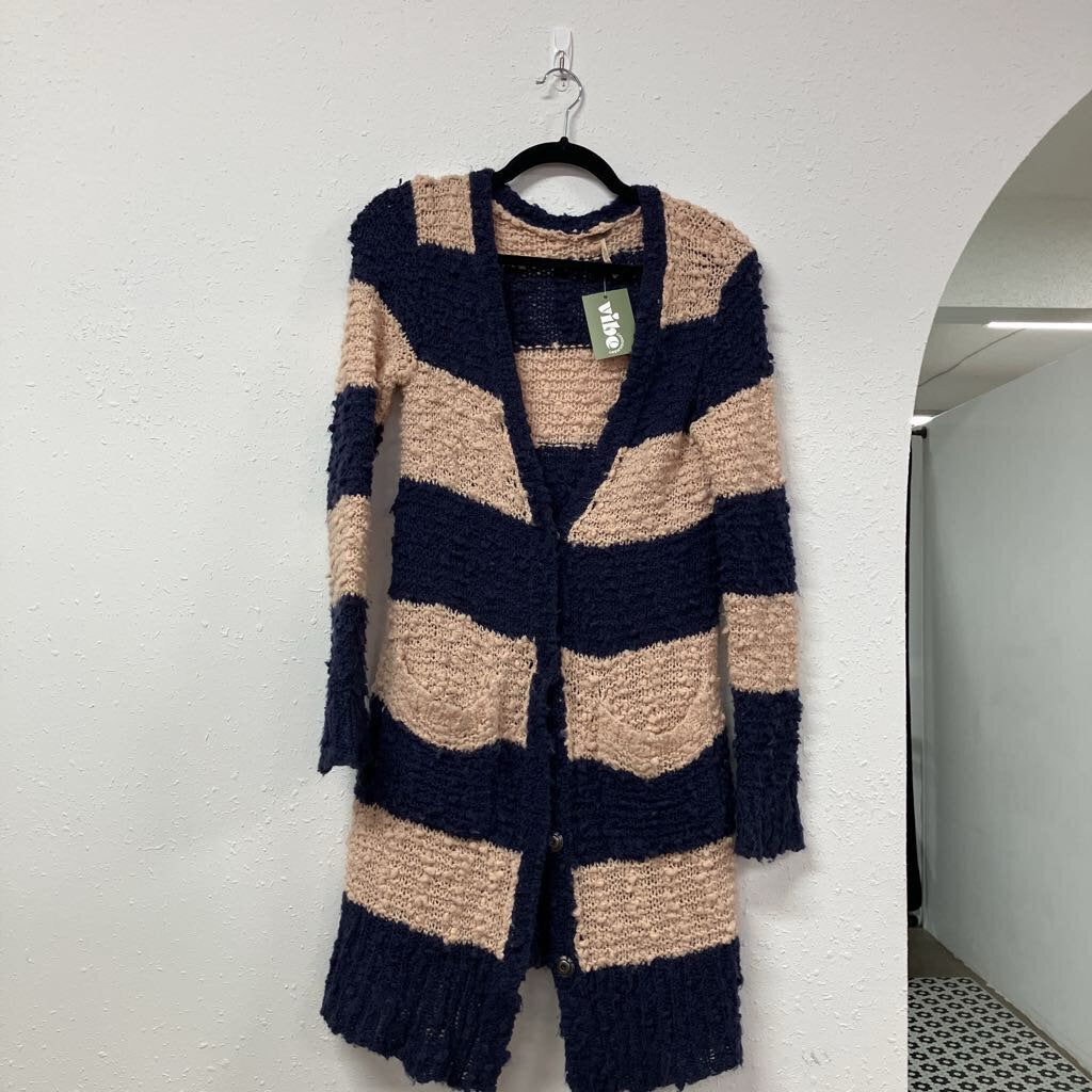striped cardigan