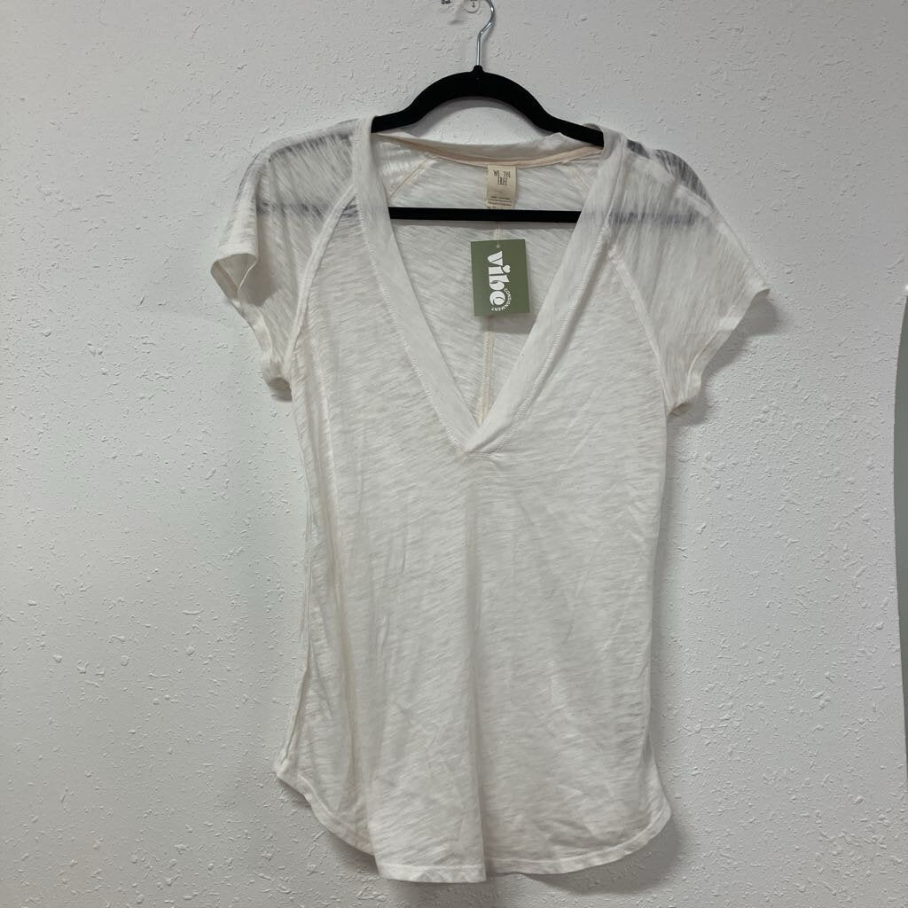 sheer v neck