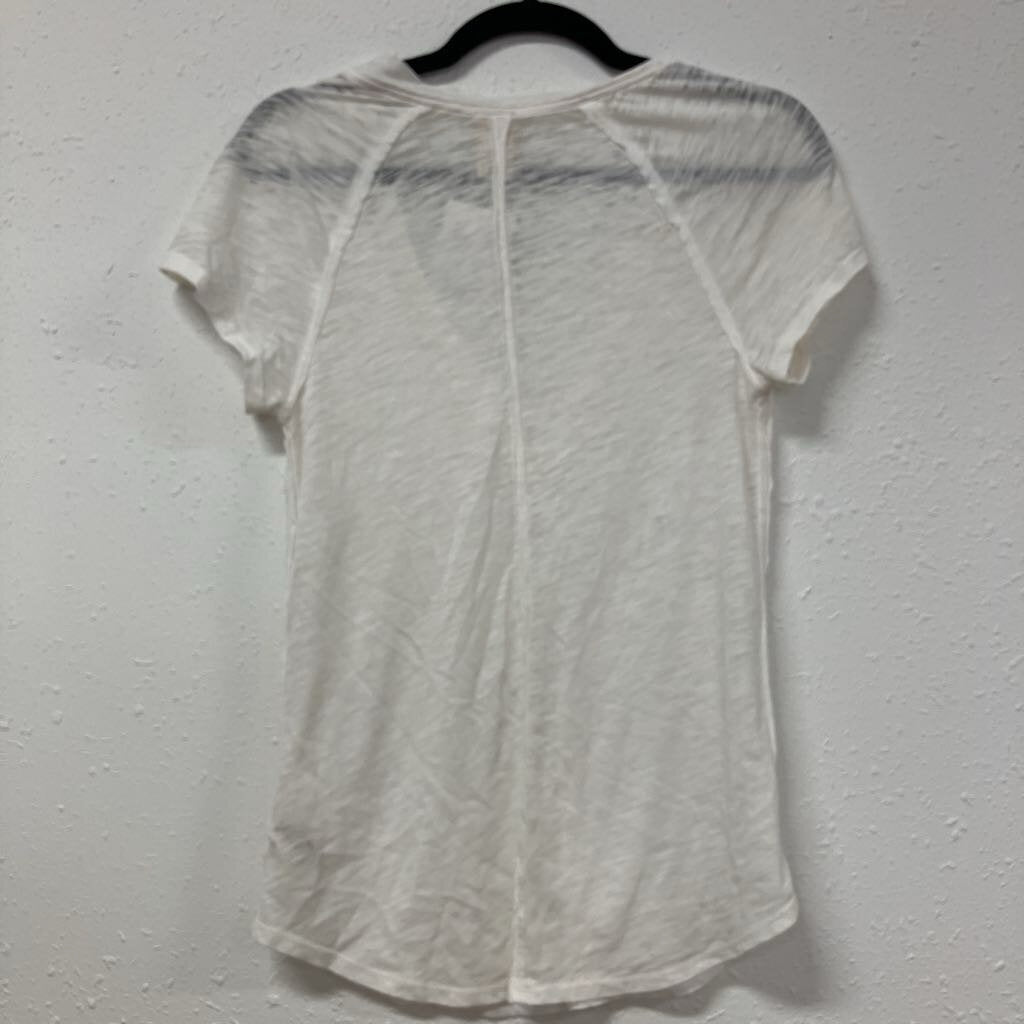 sheer v neck
