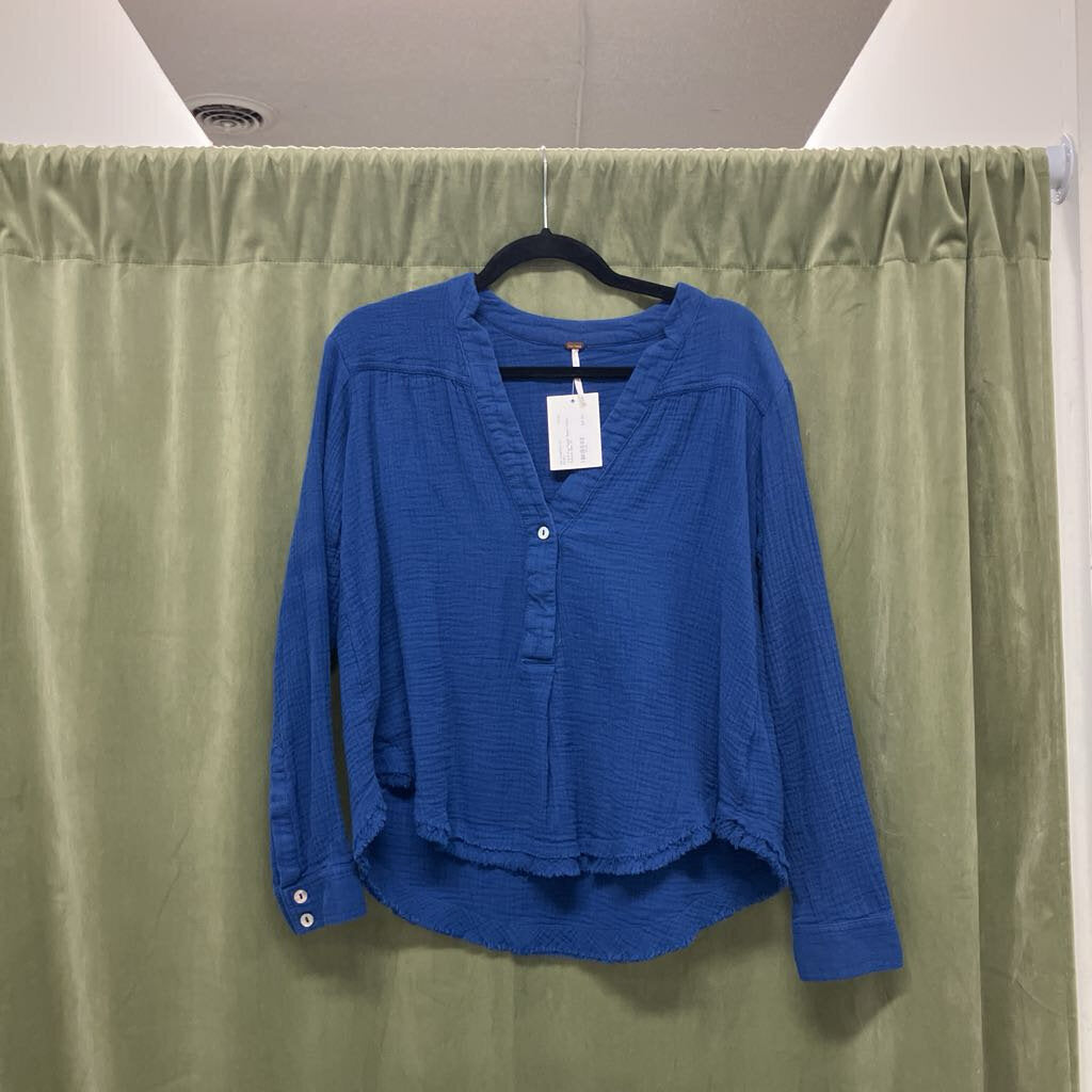 Gauzy Vneck Pullover