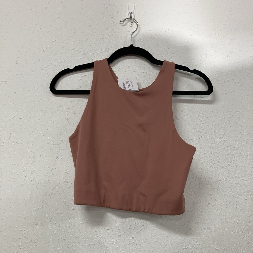 racerback high neck sports bra