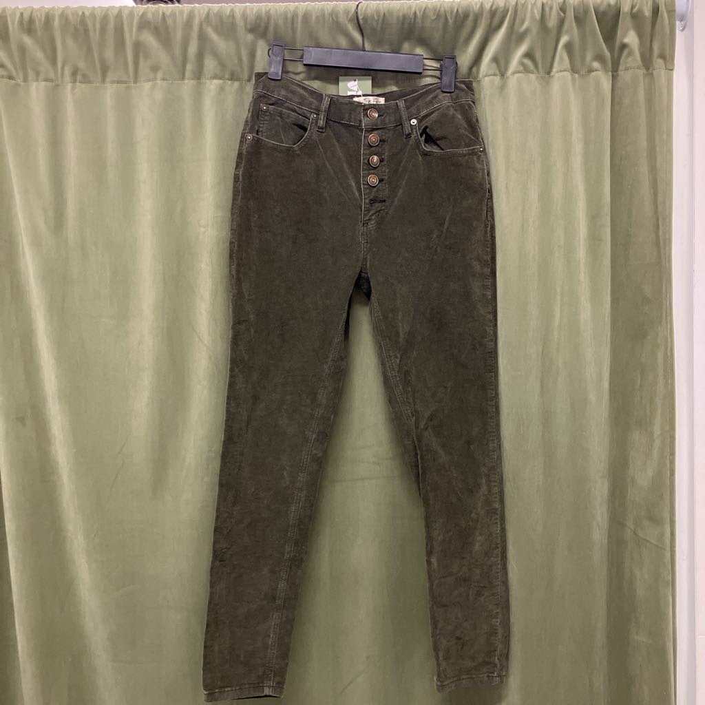 corduroy skinny high rise