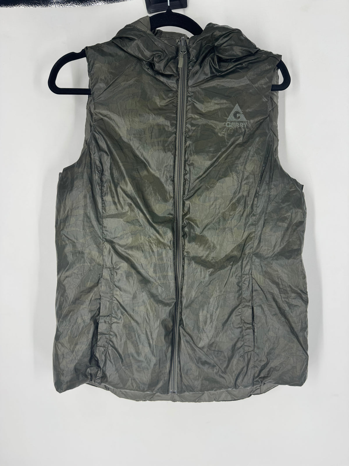 Green Gerry hooded vest, M