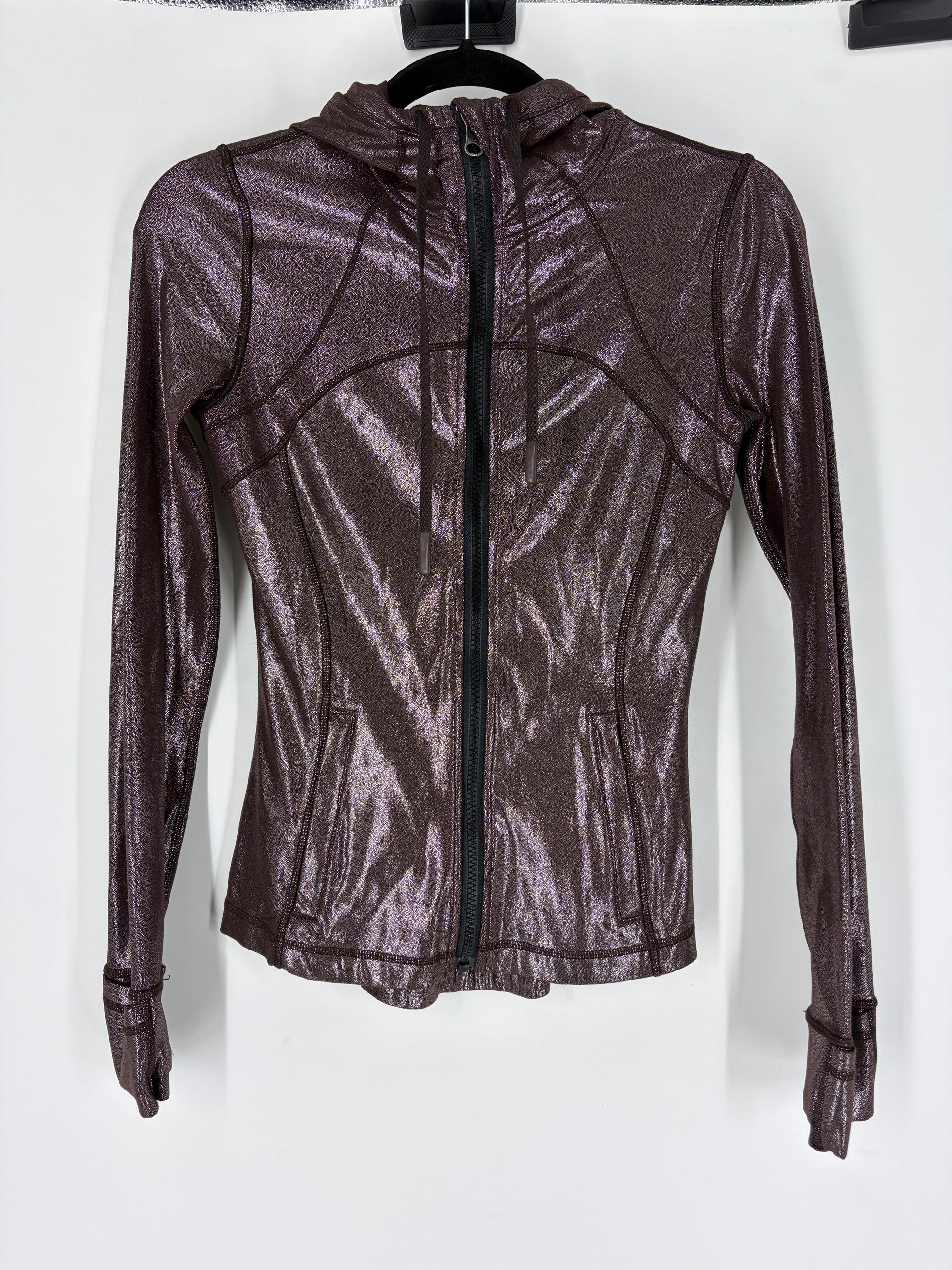 Brown Lululemon Shiny metallic define jacket, 4