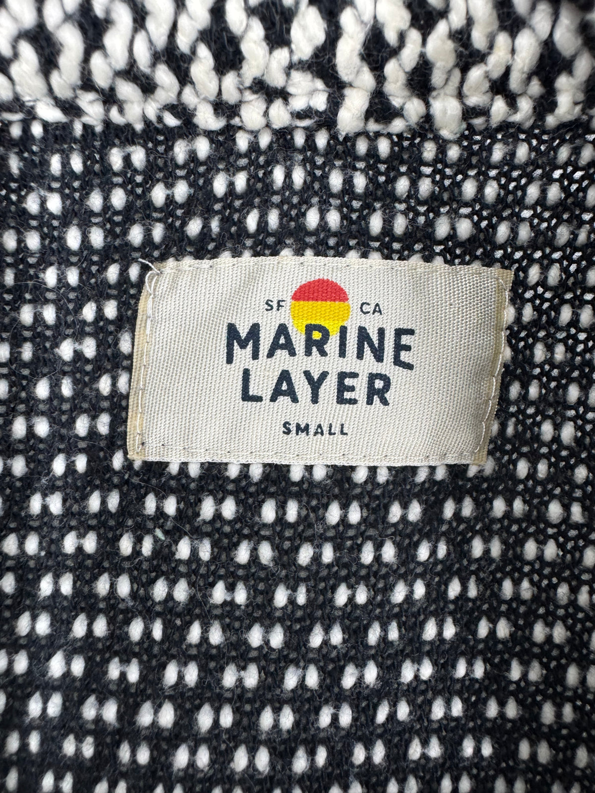 Cream Marine Layer textured open cardigan, S