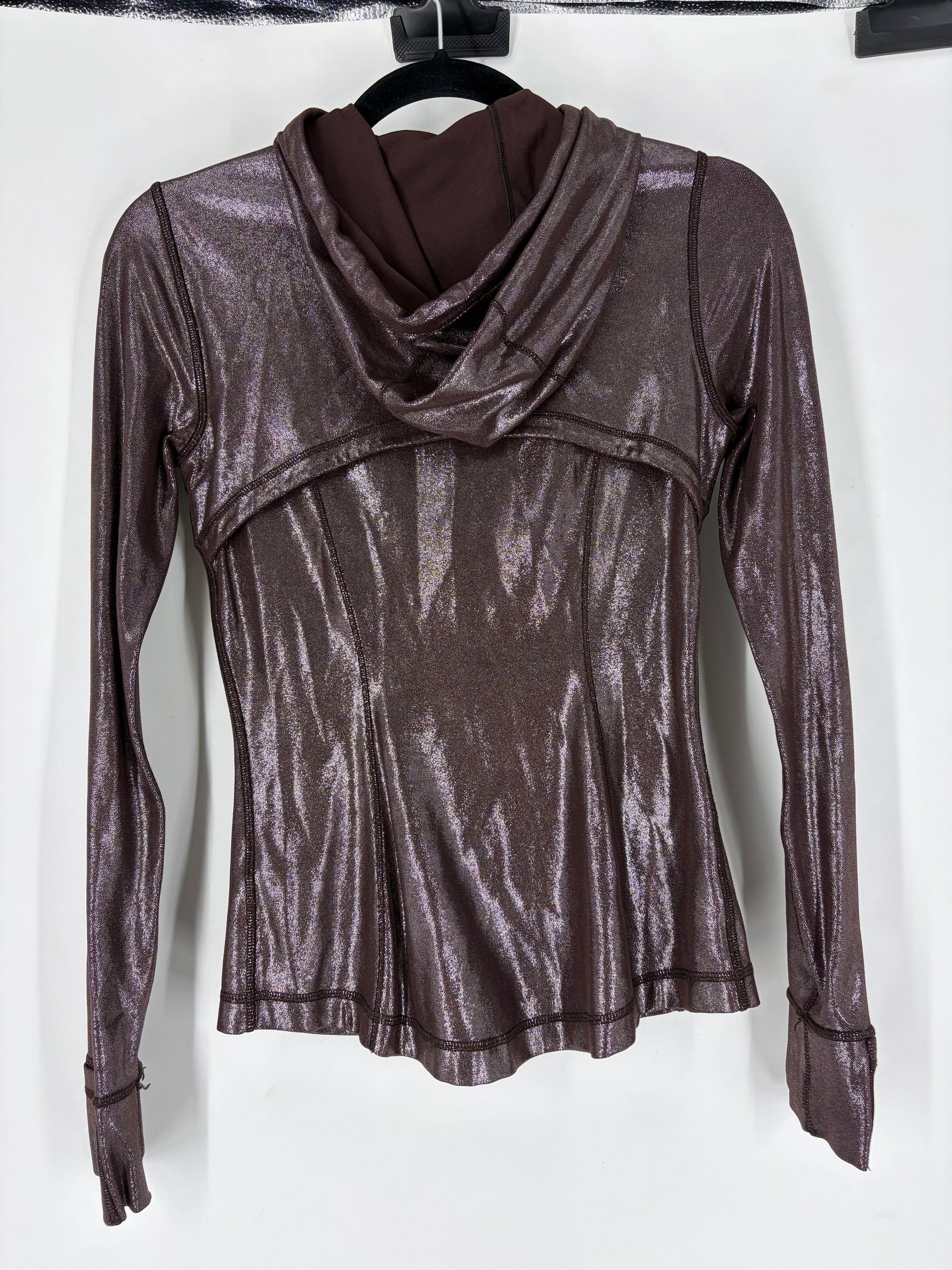 Brown Lululemon Shiny metallic define jacket, 4