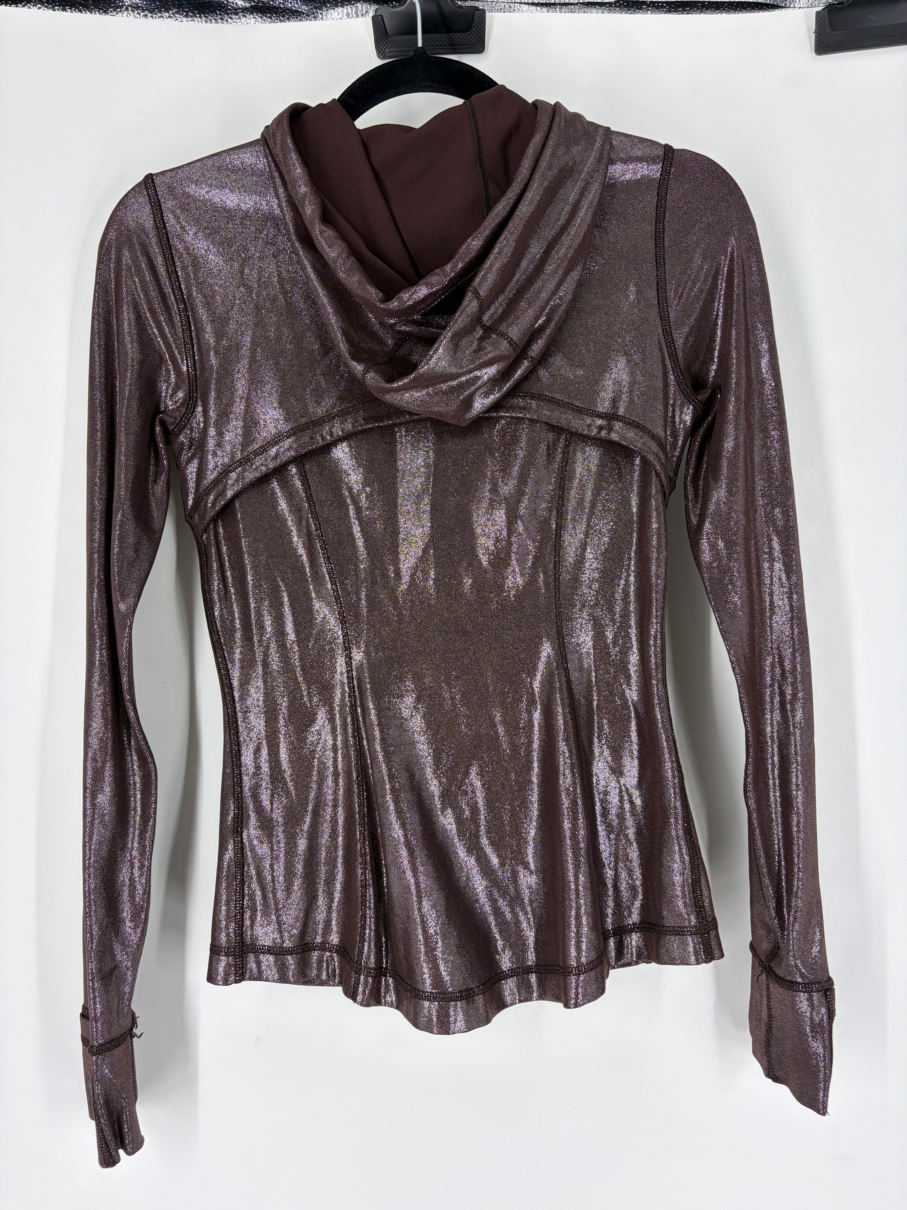 Brown Lululemon Shiny metallic define jacket, 4