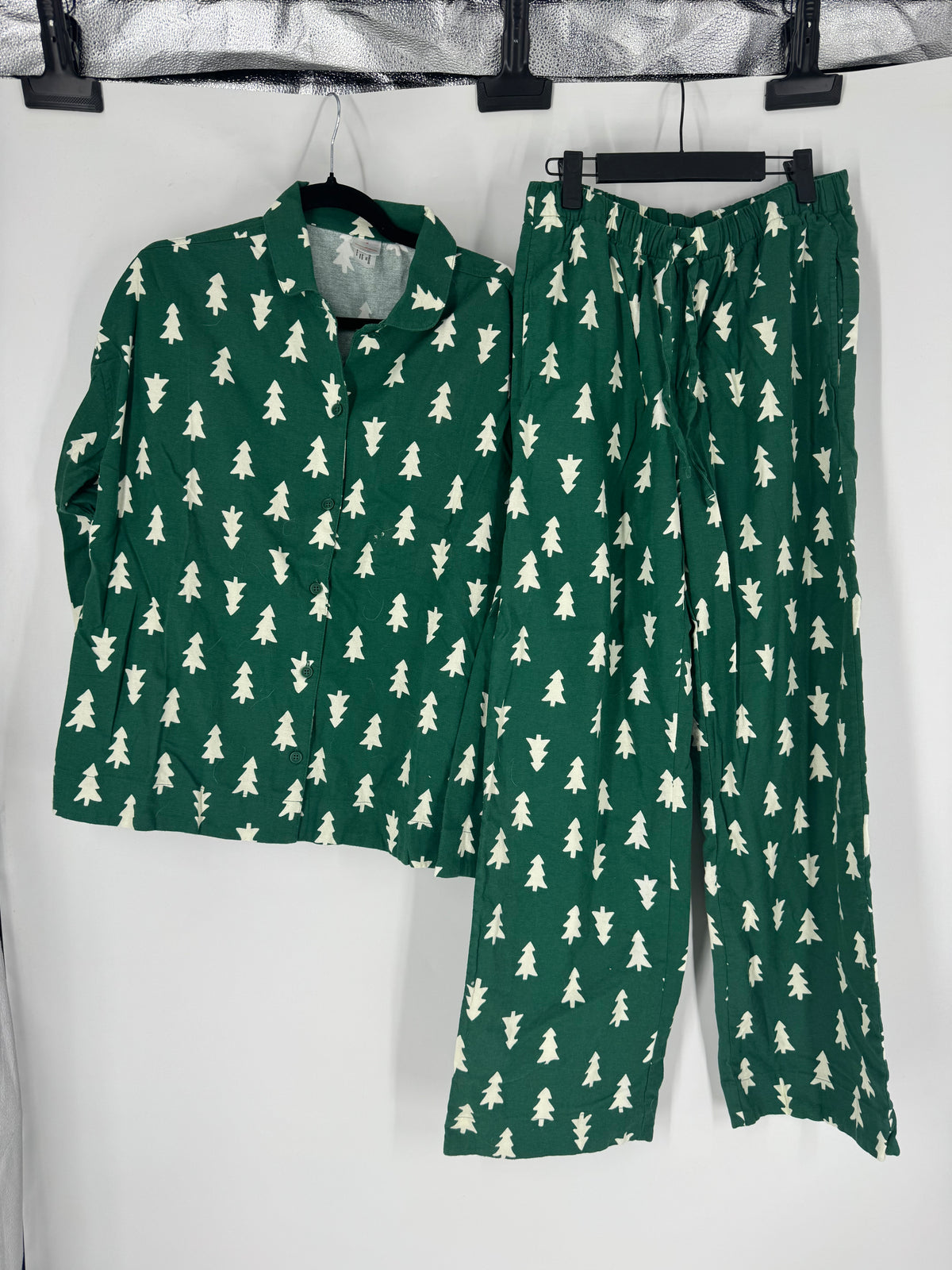 Green Hannah Anderson Christmas Tree Pajamas, L