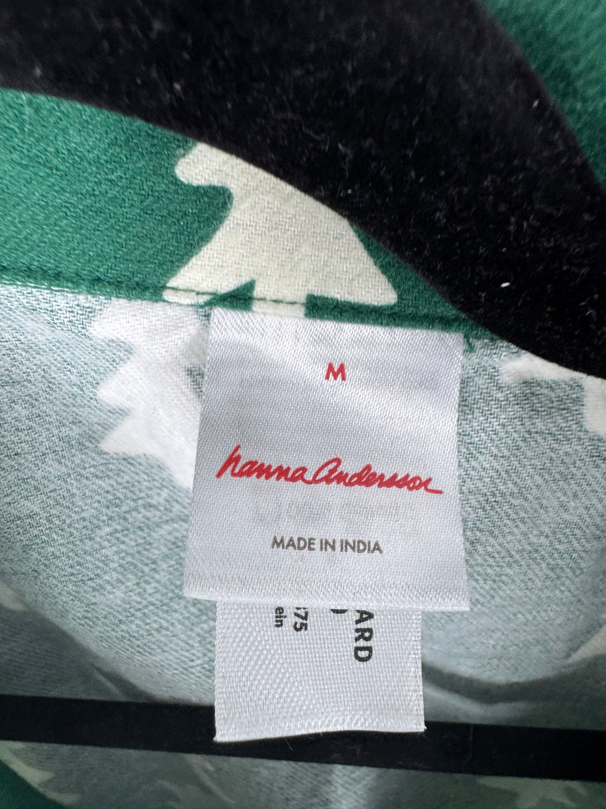 Green Hannah Anderson Christmas Tree Pajamas, L