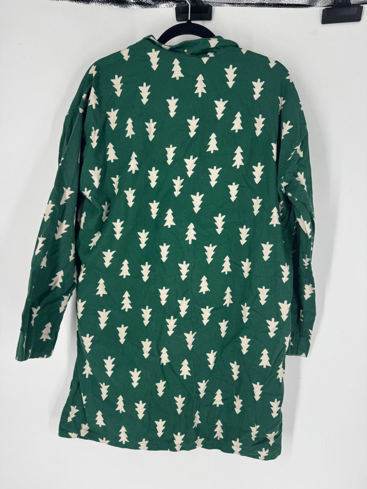 Green Hannah Anderson Christmas Tree Pajama Dress, M