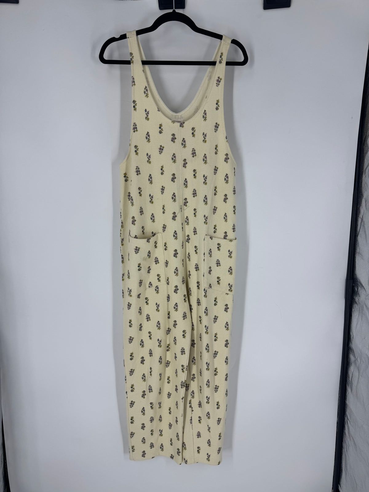 Cream Fordays Thermal Floral Jumpsuit, L