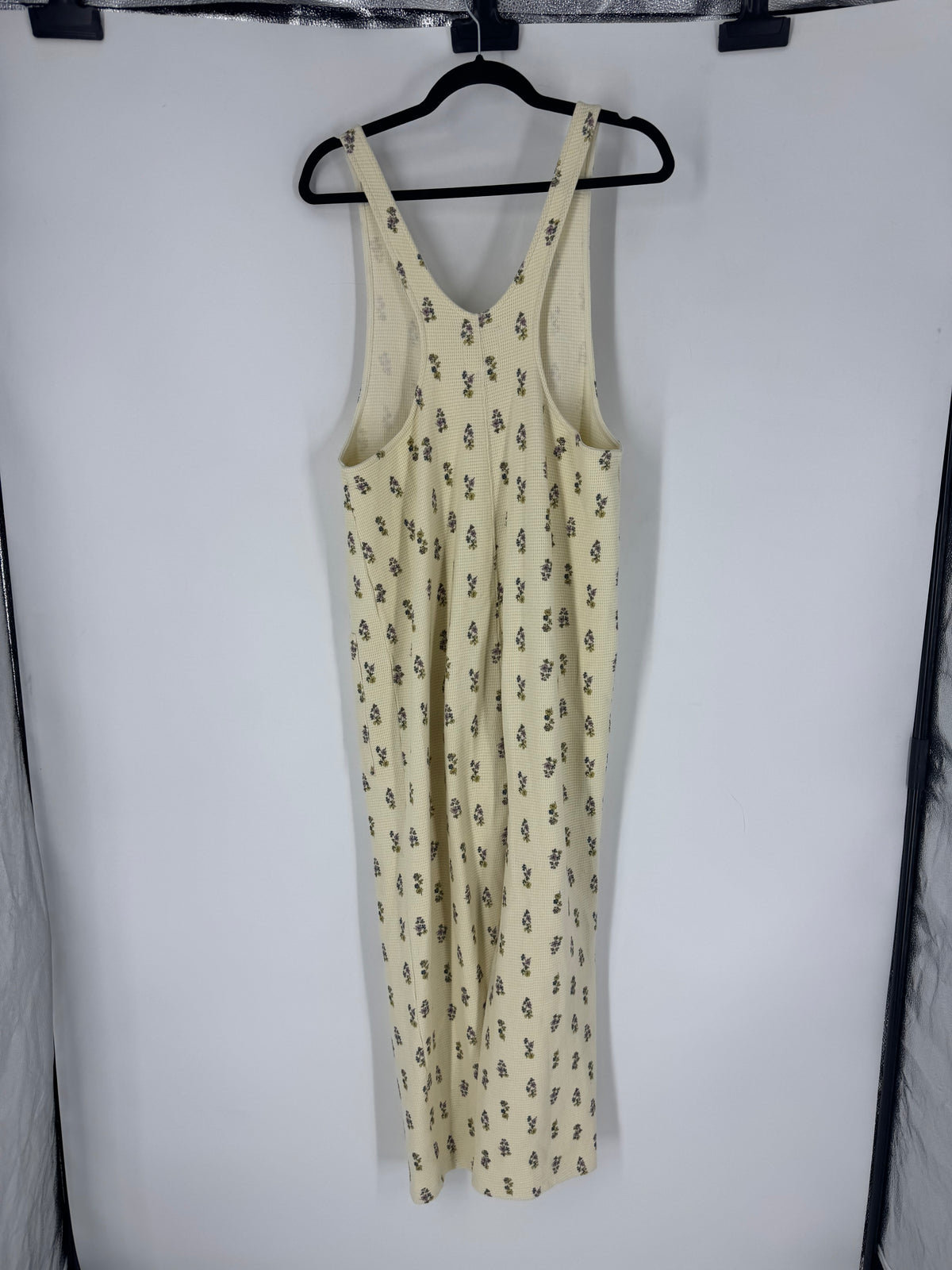 Cream Fordays Thermal Floral Jumpsuit, L