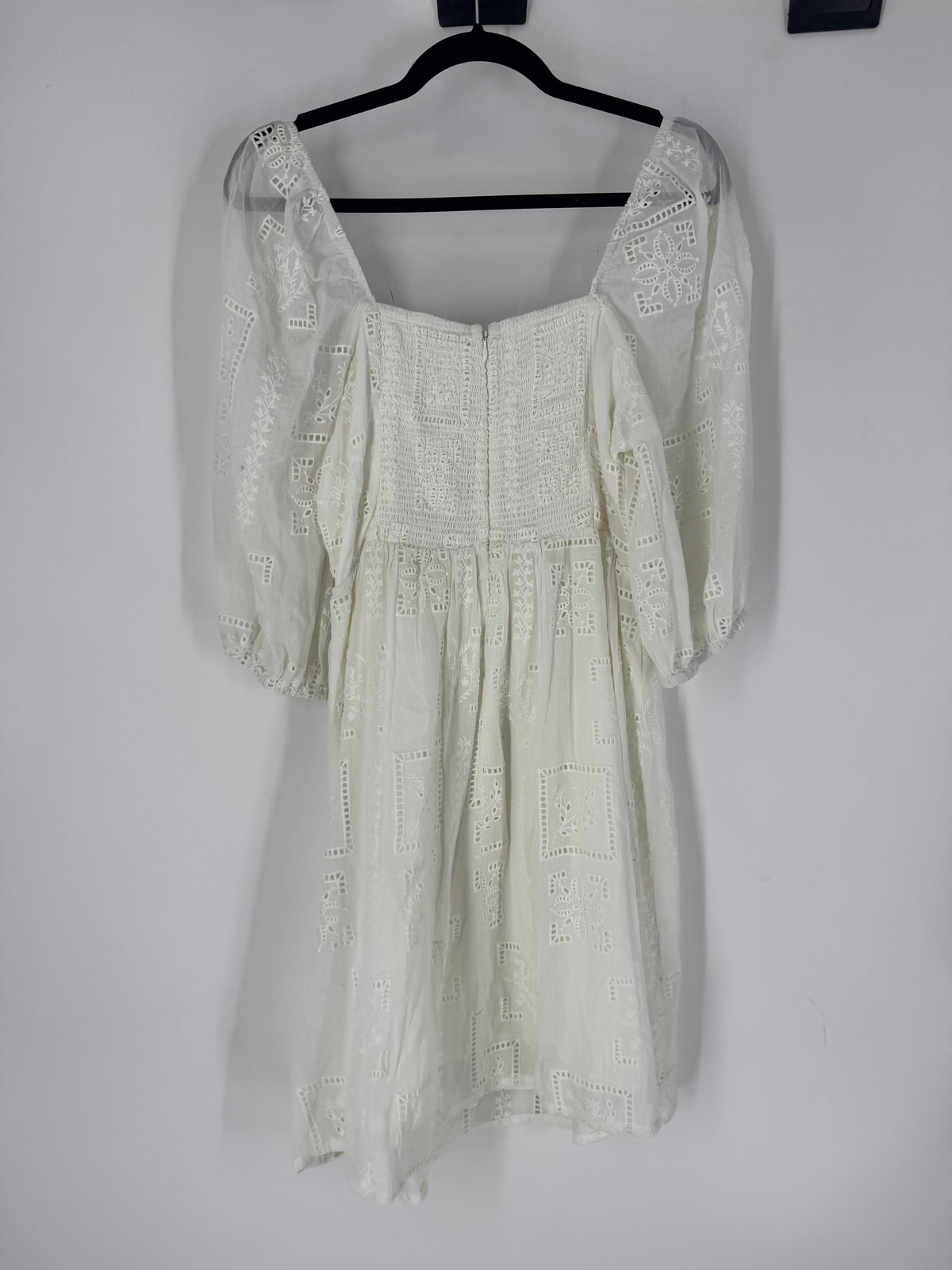 White Johnny Was Embroidered Mini, S