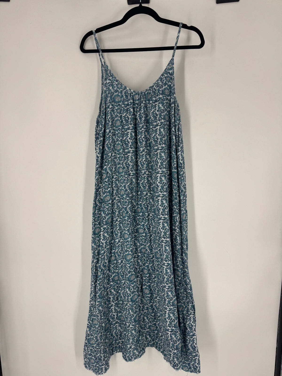 Blue Natural Life floral maxi tank, M