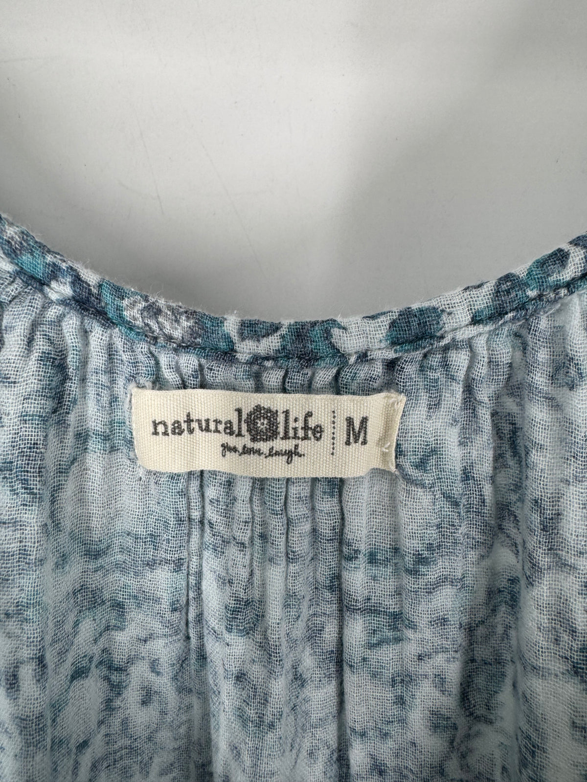 Blue Natural Life floral maxi tank, M