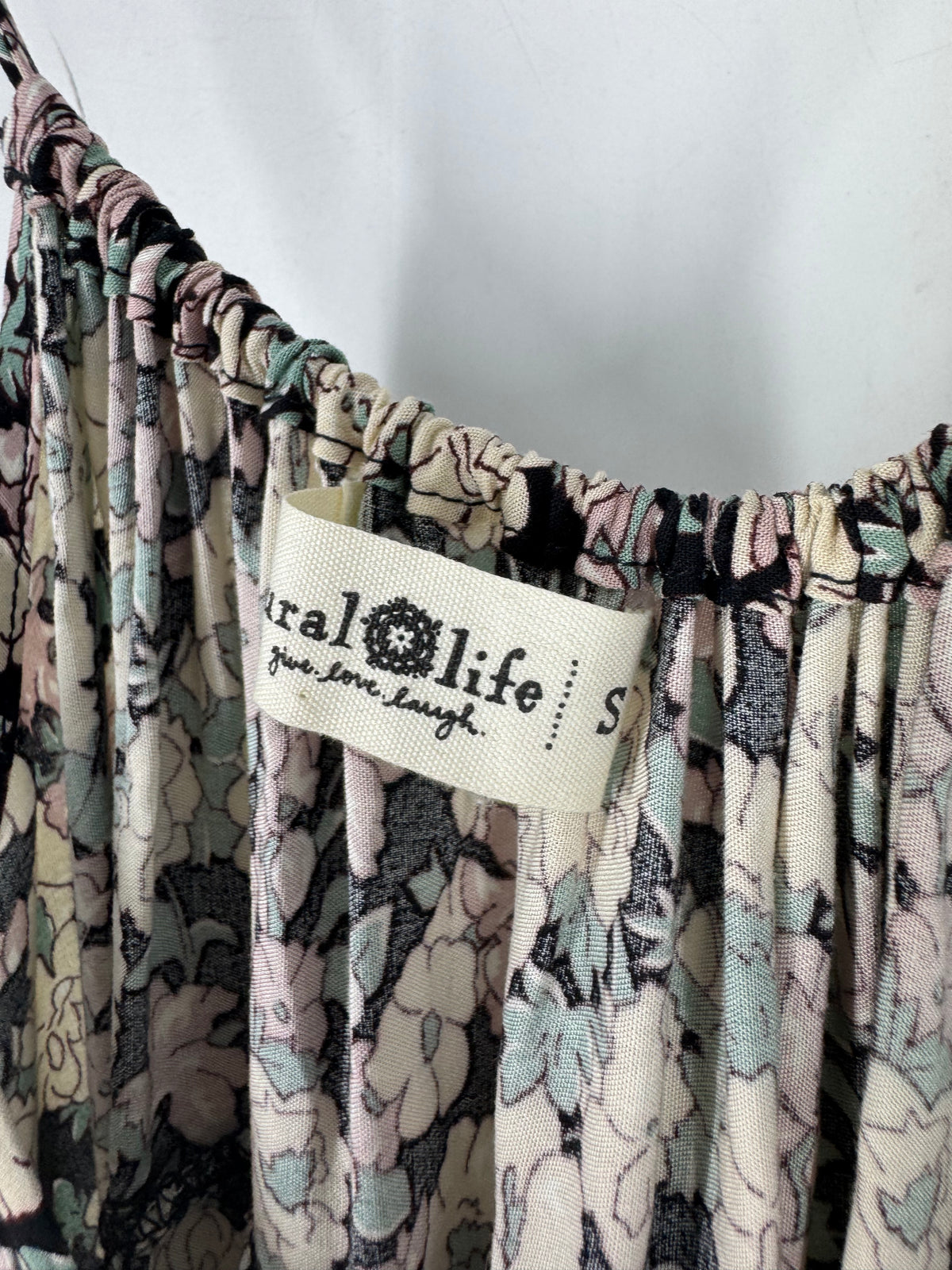 Black Natural Life Floral Tank Maxi, S