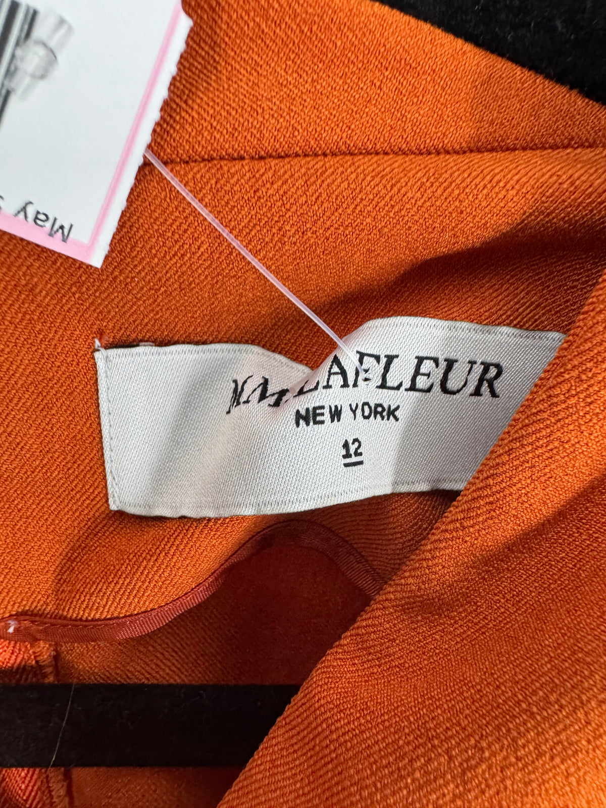 Orange MM Lafleur Vneck Sheath, 12