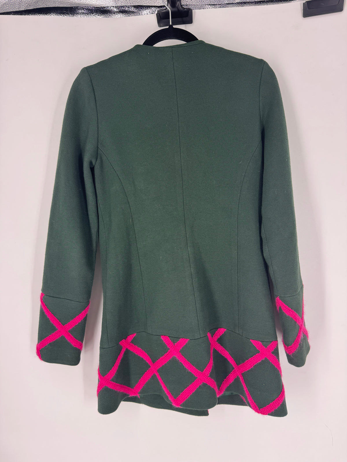 Green Elevenses Crochet Stitch Jacket, 2