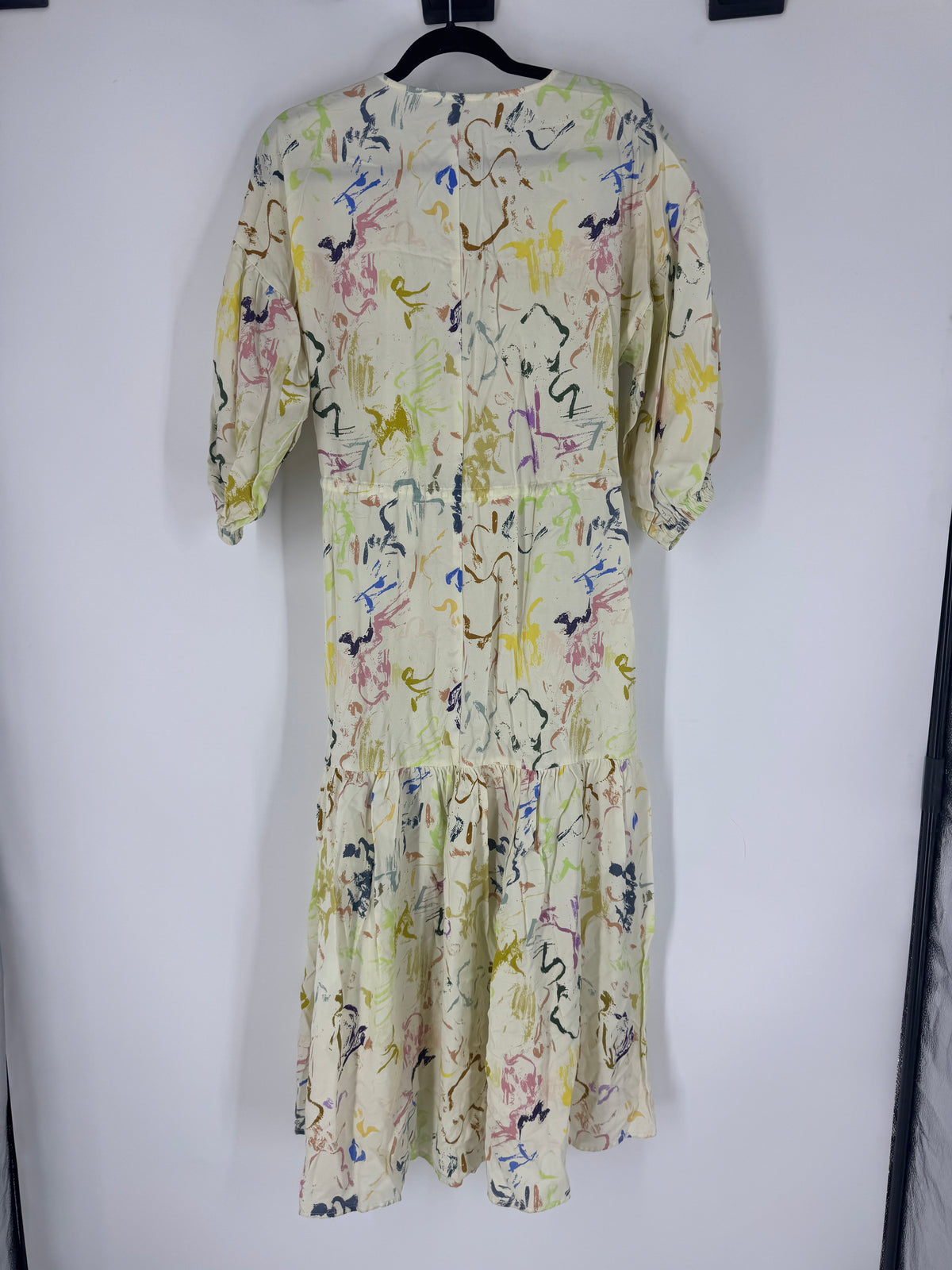 Multi apiece apart color splotch wrap dress, 10