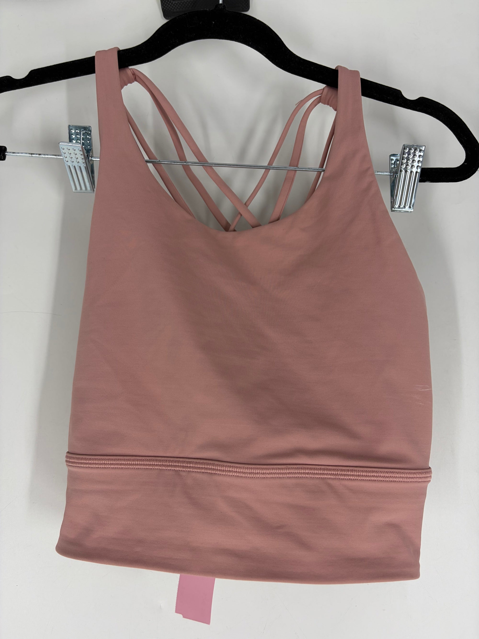 pink Lululemon strappy sports bra, 10