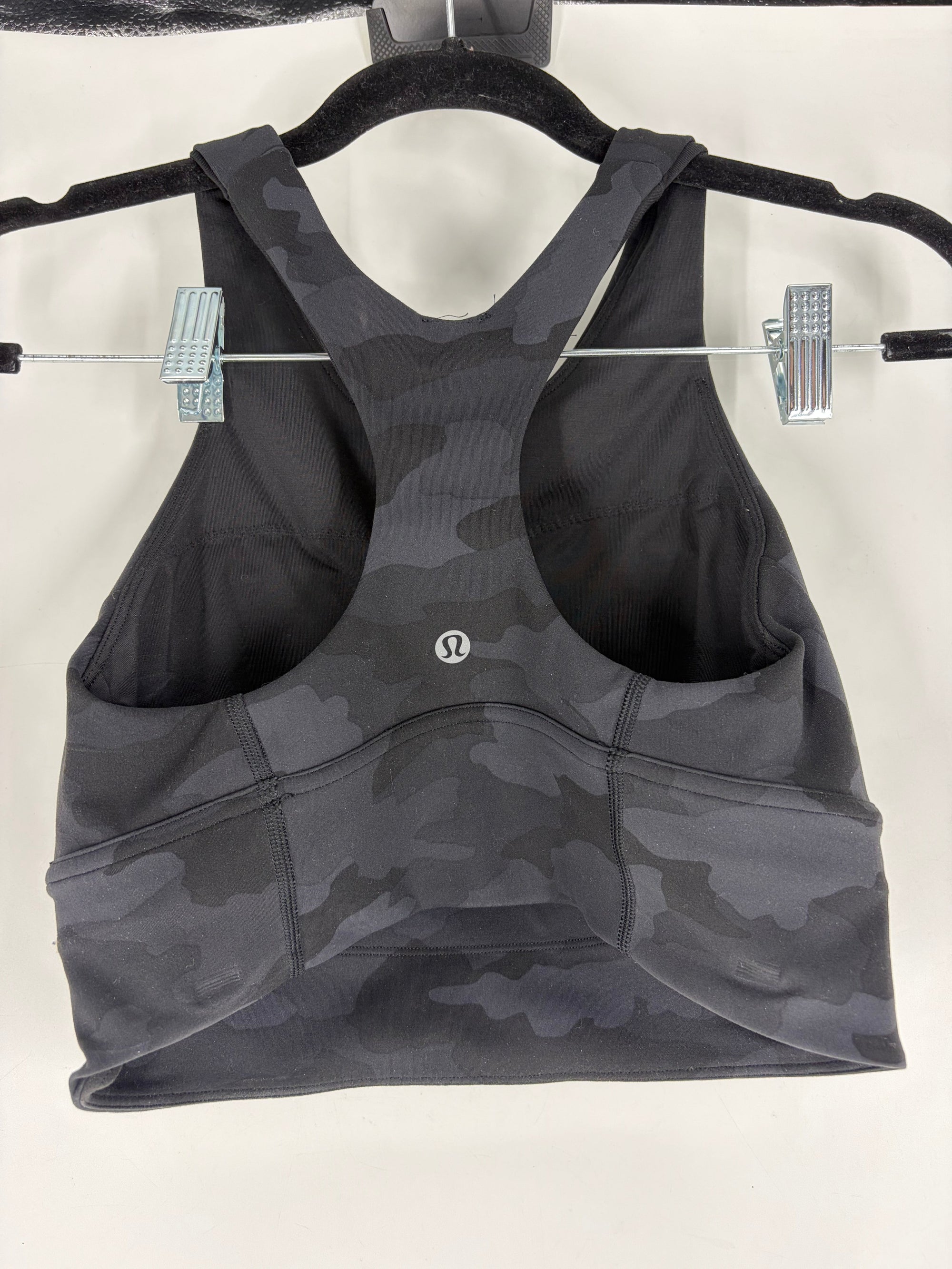 black Lululemon camo sports bra, 6
